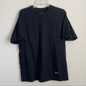 Supreme 100% Cotton Black Short Sleeve Small Logo Tee T Shirt